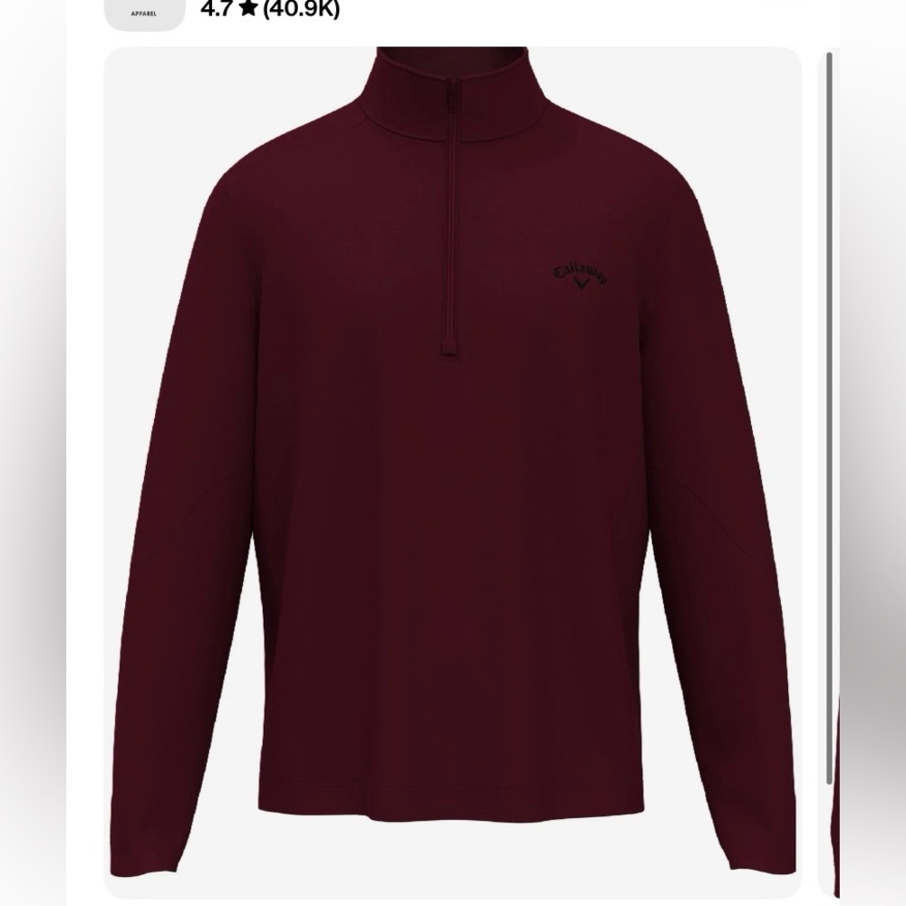 Callaway Lightweight 1/4 zip golf pullover